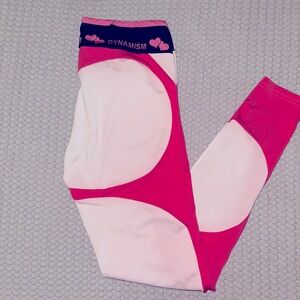 Pink/White Leggings